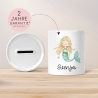 Spardose Meerjungfrau Personalisiert mit Name oder Wunschnamen für Mädchen aus Keramik. Geschenk Taufe, Geburtstag od. Weihnachten - 04