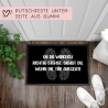 Fußmatte Ob Du wirklich richtig stehst, siehst Du wenn die Tür aufgeht - Rutschfester Fußabtreter für innen und außen mit lustigem Spruch