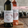 Gutschein Für dich Weinflaschen-Etikett | Personalisiertes Wein Flaschen Etikett | Rubbellos Weinetikett Weihnachten - Rosa