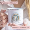 Danke das du uns beim Wachsen geholfen hast Emaille Becher - Regenbogen Abschiedsgeschenk für Erzieherin Geschenk Abschiedsgeschenk Lehrerin