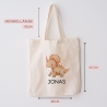 Personalisierter Turnbeutel Dinosaurier Dino Triceratops  mit Wunschnamen |Rucksack für Schule, Kindergarten,KITA,Wäschebeutel,Sportbeutel
