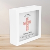Kreuz Pink Holz Spardose Taufe personalisiert mit Namen zur Geburt Kommunion Konfirmation eines Kindes mit Taufspruch als Geldgeschenk
