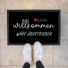 Fußmatte Lustig Sprüche Fussmatte und Schmutzfangmatte Türmatte Teppich Geschenk - Willkommen wäre übertrieben - Einbrechen lohnt sich nicht