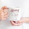 Personalisierte Tasse Glück ist... - Tasse komplett mit Wunschtext und Wunschname. Zum Geburtstag, Vatertag, Ostern, Weihnachten