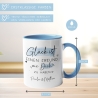 Personalisierte Tasse mit Spruch Glück ist einen Freund wie dich zu haben zum Geburtstag, Geschenk, Ostern, Weihnachtsgeschenk, Abschied