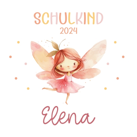 Ballerina Schulkind 2024 Spardose mit Wunschname Fee Name Kind personalisiert Kinder Geschenk Geburtstagsgeschenk Einschulung