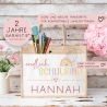 Endlich Schulkind Tasche 2024 personalisiert mit Namen Schultasche, Geschenk Einschulung, personalisierte Jutetasche, Einschulungsgeschenk