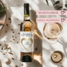 Weinflaschen-Etikett  | Gutschein Für dich | Personalisiertes Wein Flaschen Etikett | Rubbellos Weinetikett Weihnachten - Gold