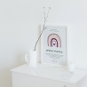Taufgeschenk Taufe Poster personalisiert Patenkind Regenbogen Mädchen Urkunde Geschenke Taufpate Patengeschenk Patenonkel Patentante Spruch