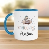Kindertasse Schulkind 2024 mit Flugzeug-Motiv - personalisierte Kakao Tasse mit Namen - ideales Kindergeschirr - perfektes Geschenk Kinder