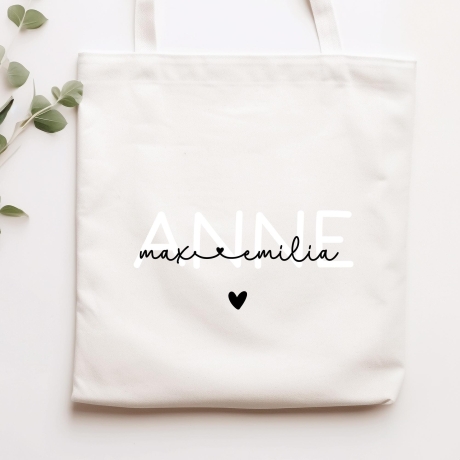 Einkaufstasche Türkisch Anne Ana Anneciğim Anacığım Annem Personalisiert Wunschnamen - Baumwolle Shopper - Stofftasche - Baumwolltasche