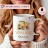 LKW Kipplaster Kindertasse Schulkind 2024 Name Kakao Tasse Kind Kindergeschirr personalisiert Kinder Geschenk Geburtstagsgeschenk