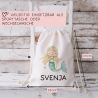 Sportbeutel Meerjungfrau Personalisiert | Nixe mit Wunschnamen Rucksack Schule, Kindergarten, KITA, Wäschebeutel, Turnbeutel, Wechselwäsche