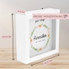 Kommunion Holz Spardose Taufe personalisiert mit Namen zur Geburt Kommunion Konfirmation eines Kindes mit Taufspruch als Geldgeschenk Sparen