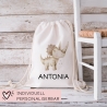 Personalisierter Turnbeutel Dinosaurier Dino Styracosaurus mit Wunschnamen |Rucksack Schule, Kindergarten, KITA, Wäschebeutel,Sportbeutel