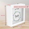 Konfirmation Holz Spardose Taufe personalisiert mit Namen zur Geburt Kommunion Konfirmation eines Kindes mit Taufspruch als Geldgeschenk