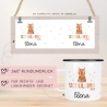 Kindertasse Schulkind 2024 mit Fuchs-Motiv - personalisierte Emaille-Tasse mit Namen - ideales Kindergeschirr Schulanfang