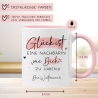 Handgefertigte Personalisierte Tasse – Glück ist eine NACHBARIN wie dich zu haben - Geschenk zum, Geburtstag, Ostern, Weihnachten mit Name