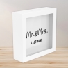 Mr und Mrs. Spardose Hochzeit personalisiert Datum & Name Brautpaar Bräutigam Braut Geldgeschenk Sparschwein Hochzeitsgeschenk Geld