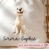 Personalisierte Stofftasche Labrador Hund Name - Kinder Beutel Kindertasche mit Wunschname - Wechselwäsche - Tragetasche - Wechselkleidung