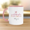 Weltbeste Freundin Tasse mit Namen - Geschenk personalisiert -  für die beste Freundin BFF zum Geburtstag - Weihnachten - Freundschaft