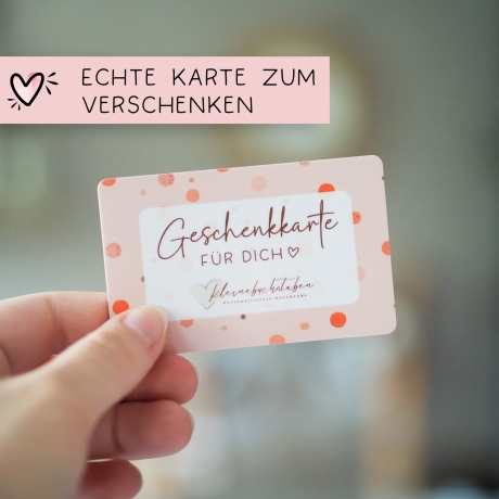 Etsy Geschenk Gutschein Coupon NUR für unseren kleinebuchstaben-Shop | Gutscheinkarte von 20 Euro bis 100 Euro frei wählbar.