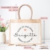 Personalisierte Jutetasche Glück ist eine Mama wie dich zu haben | Markttasche | Geschenk | Individuelle Geschenke | Muttertag | Weihnachten