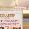 Schulkind Tasche 2024, Baustelle Kipper & LKW, Schultasche, Geschenk Einschulung, personalisierte Jutetasche, Einschulungsgeschenk
