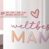 Weltbeste Mama Tasse mit Namen - Personalisierte Mama Tasse Kaffeetasse Mama Geschenk Keramik Muttertag Tasse Geburtstagsgeschenk