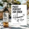 Personalisiertes Weinetikett Hebamme mit Herz Flaschenetikett Geschenk - Schwangerschaft - Geburt Geschenk - Name - Dankeschön - Etikett