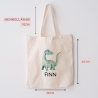 Stoffbeutel Dinosaurier Dino Stofftasche Brontosaurus Tasche personalisiert Kinder-Beutel als Sporttasche, Wechselwäsche, Kita & Schule