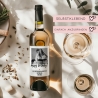 Personalisiertes - Weinetikett Geburtstags-Flaschenetikett Happy Birthday mit Foto & Namen - Schwarz