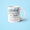 Personalisierte Tasse Glück ist, einen Opa wie dich zu haben. Ideales Geschenk zum Geburtstag, zu Ostern, Weihnachten , für den Großvater.