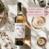 Gutschein Für dich Weinflaschen-Etikett | Personalisiertes Wein Flaschen Etikett | Rubbellos Weinetikett Weihnachten - Rosa