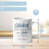 Personalisierte Tasse mit dem Spruch Glück ist, einen Nachbarn wie dich zu haben. Als Geschenk für Geburtstage, Ostern oder Weihnachten