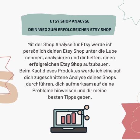 Etsy Shop Analyse – Dein Schlüssel zum Erfolg | Komplette Analyse deines Etsy Shops. Verwandle deinen Etsy Shop in einen Verkaufsmagneten!