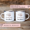 Hubschrauber Kindertasse Schulkind Name Emaille Tasse Kind Kindergeschirr personalisiert Kinder Geschenk Schulanfang Geburtstagsgeschenk