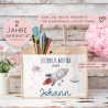 Schulkind 2024 Tasche, Rakete Weltraum Schultasche, Geschenk Einschulung, Schultüte, personalisierte Jutetasche, Einschulungsgeschenk