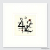 Kunstdruck von grafisch-studio: abstrakt oder die „Zahl 42“