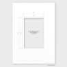 21x30 cm Passepartout für Fotos im 10x15 Format, weiß, 1,4 mm