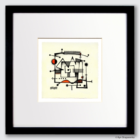 Kunstdruck von grafisch-studio: abstrakt oder ein Labyrinth?