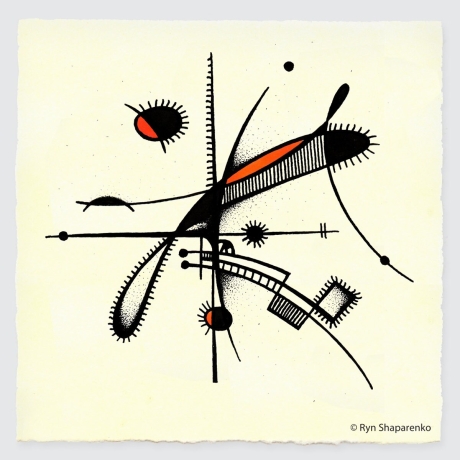 Kunstdruck von grafisch-studio: abstrakt oder eine Libelle?