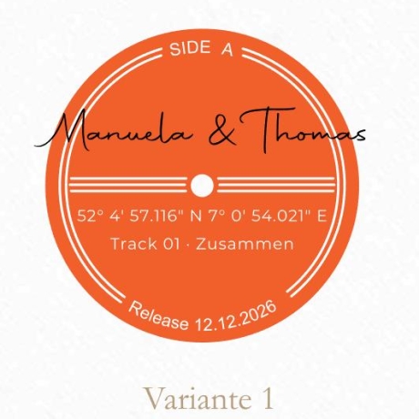 Digitales Schallplatten Poster personalisiert | Download | A4 A3