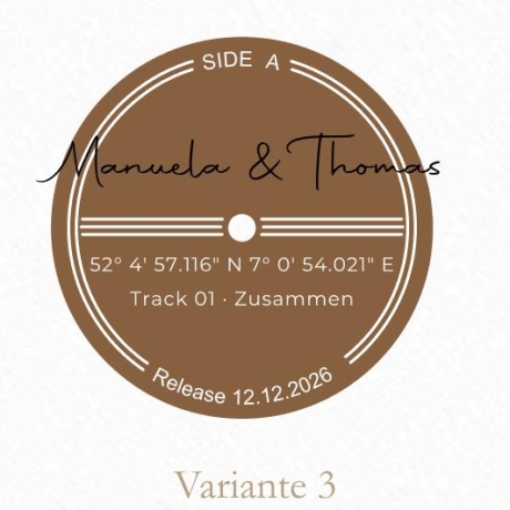 Digitales Schallplatten Poster personalisiert | Download | A4 A3
