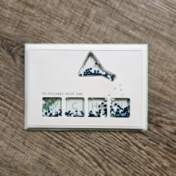 Handgemachte Karte, Herzlabyrinth, Personalisierbar, Einzigartiges Design, Geschenkidee, Jubiläum, Geburtstag, Hochzeit, Grußkarte