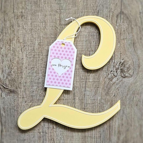 Personalisierter 3D-Buchstabe im Candy-Look – Süßes Türschild für dein Zuhause!