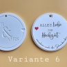 Mr & Mrs 3D Bild zur Hochzeit – personalisiertes Geldgeschenk auf Acrylscheibe (ohne Rahmen)