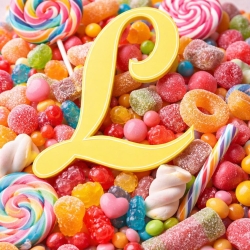 Personalisierter 3D-Buchstabe im Candy-Look – Süßes Türschild für dein Zuhause!