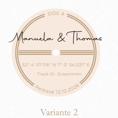 Digitales Schallplatten Poster personalisiert | Download | A4 A3