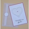 Handgemachte Karte, Herzlabyrinth, Personalisierbar, Einzigartiges Design, Geschenkidee, Jubiläum, Geburtstag, Hochzeit, Grußkarte, Liebe